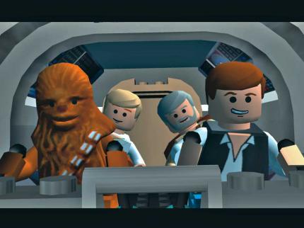 Noch herrscht im Cockpit des Rasenden Falken eitel Sonnenschein. Sobald aber der Todesstern in Sicht kommt, fällt das Stimmungsbarometer.