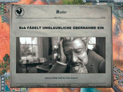 Allmählich kaufen wir die Konkurrenz auf. Das gesamte Netz geht in unseren Besitz über. 