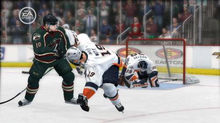 NBA Live 08, Tiger Woods PGA Tour 08, Madden NFL 08 und NHL 08