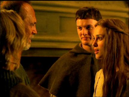Gwyn sieht ihren Vater Robin von Loxley nach sehr langer Zeit wieder.
