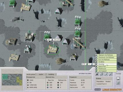 Demo und Release des Runden-Strategiespiels Lunar Domination