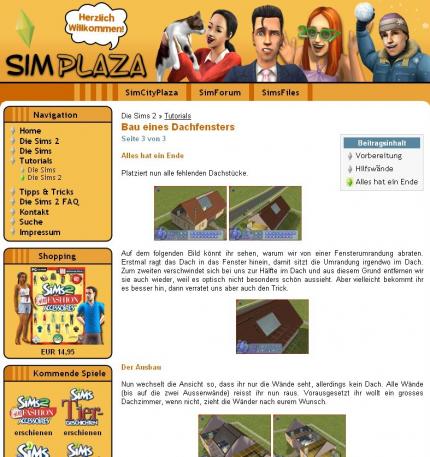 Die Sims 2 Communitys im WWW