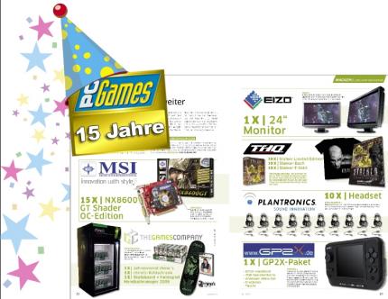 PC Games wird 15 - Unser Jubiläums-Gewinnspiel!