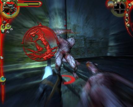 Wenn Geralt einen Reflextrank eingenommen hat, verschwimmt die Grafik um ihn herum.