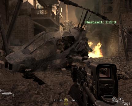 Hängte wegen seines Mehrspielermodus Crysis im letzten Winter in den Charts ab: Call of Duty 4.