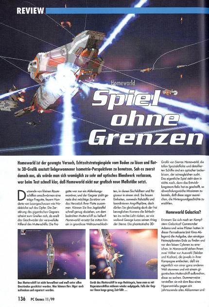 Homeworld im Klassik-Test
