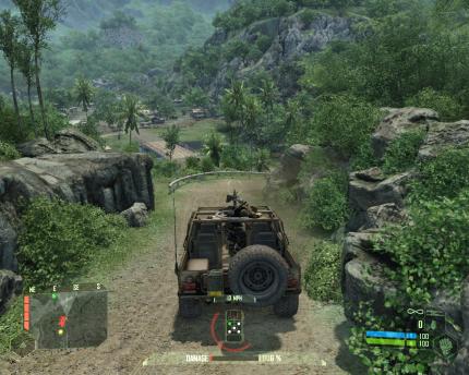 Ein Unding in Shootern der Post-Modern Warfare-Ära: Mit dem Jeep frei nach Schnauze durch den Dschungel heizen wie in Crysis.