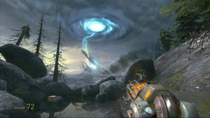 Valve in Höchstform: Half-Life 1 und Half-Life 2 samt seiner beiden Zusatzepisoden (siehe Screenshoit) sind Meilensteine des Shooter-Genres.