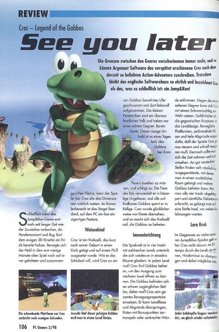 Croc: Legend of the Gobbos im Klassik-Test