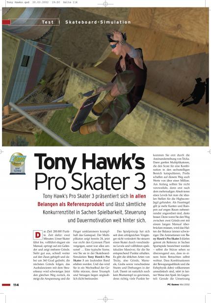 Tony Hawk's Pro Skater 3 im Klassik-Test