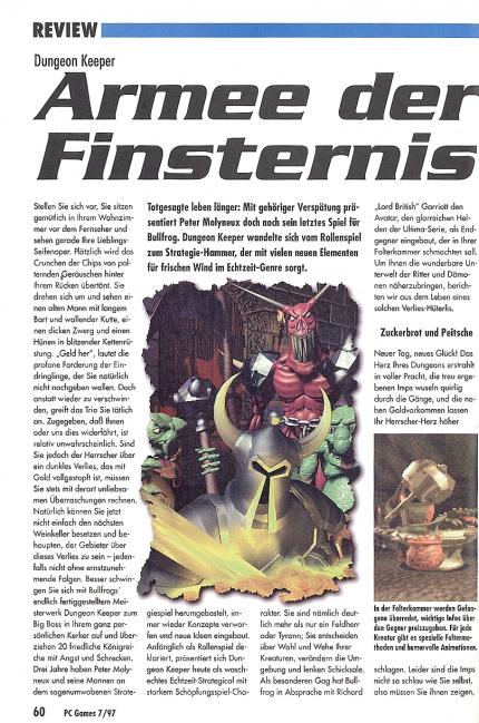 Dungeon Keeper im Klassik-Test
