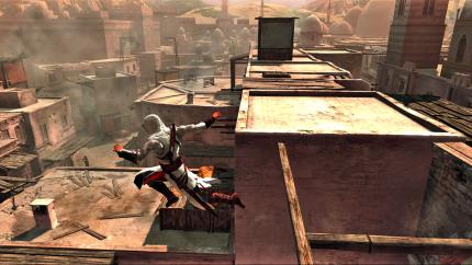 Für Altaïr gibt es fast keine Grenzen: Er klettert Wände empor und springt von Dach zu Dach. Ein großer Spaß dank einfacher Steuerung.