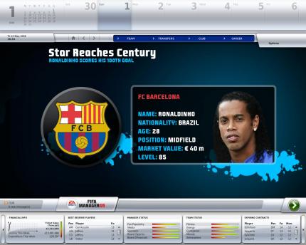 Auch der Fußball Manager 09 ist in Deutschland ein Renner.
