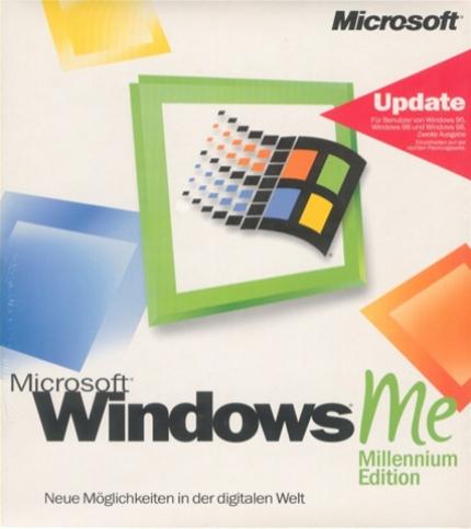 DieVerpackung von Windows ME.