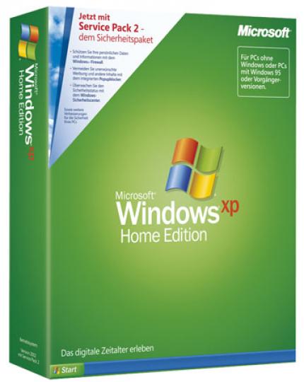 DieVerpackung von Windows XP.