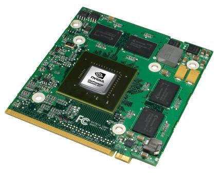 Eine mobile Grafikkarte (Nvidia 9600m)