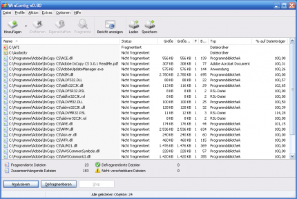Wincontig 0.80 (Bild: PCGH)