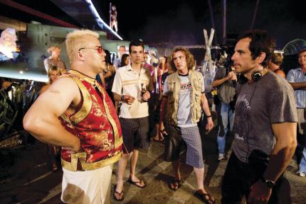 Die Leinwand-Stars Tugg Speedman (Ben Stiller, r. ) und Jeff Portnoy (Jack Black, l.).