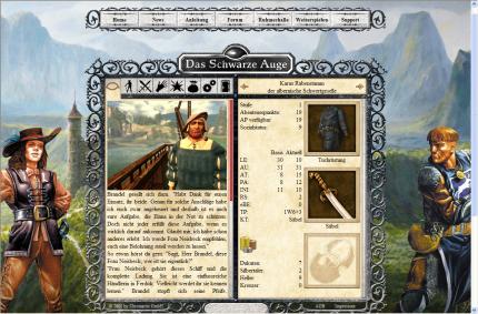 Browserspiel: Klassisches Das Schwarze Auge-Abenteuer Verrat in Ferdok