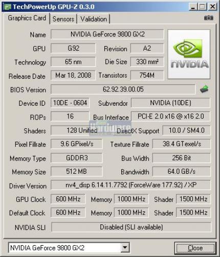 GPU-Z 0.3.0 - Startseite des Tools.