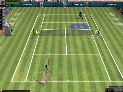 Je höher Ihr Level, desto kleiner der Zielkreis, hier: beim Tennis.