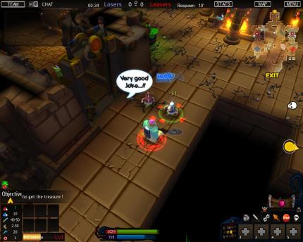 Eine Spezialeigenschaft der Dungeon Party-Klasse Executioner: blöde Witze erzählen.