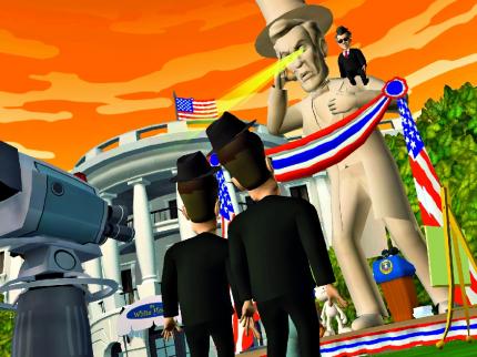 Der Wahlkampf gegen die böse Lincoln-Statue bleibt unvergessen.