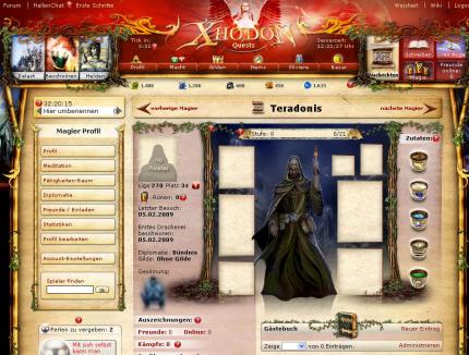 In Xhodon spielen Sie einen mächtigen Magier und werkeln an der Ausbreitung Ihres Reiches.