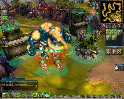 Einheiten lassen sich bei Battleforge gut unterscheiden.