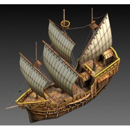Anno 1404 Limitierte Fan Box: dieses Schiff erhalten Sie neben anderem Zubehör in der limitierten Fan-Box.