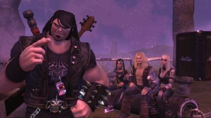 Brütal Legend: Der neueste Streich von Altmeister Tim Schafer spielt in einer abgedrehten Heavy-Metal-Welt, die Plattenhüllen der 80er entsprungen sein könnte.