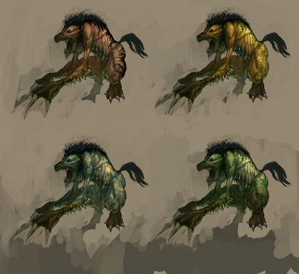 Diablo 3-Bestiarium: Aasfresser-Konzept.