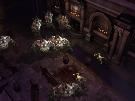 Diablo 3-Bestiarium: Der Unbegrabene ist ein ekelerregendes Ungetüm mit mehreren Köpfen und Stacheln.