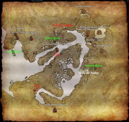 Divinity 2 - Lösung, weiterführender Screenshot: Die Karte von Fjorde.
