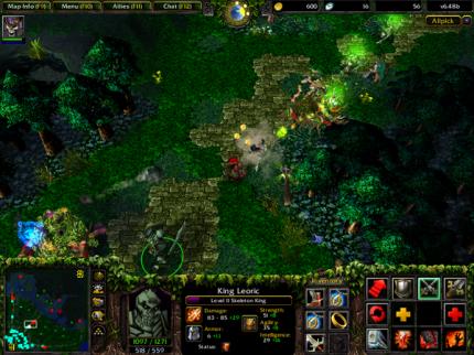 Screenshot aus der Modifikation Defense of the Ancients.
