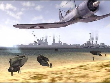 Zu Lande, zu Wasser und in der Luft: In Battlefield 1942 finden die Schlachten überall statt.