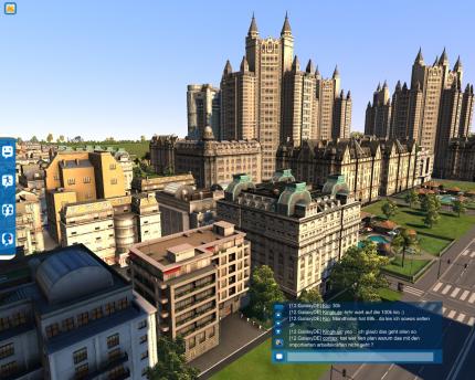 High Towers Ob Luxus-Hotel, Pool oder spitzbeturmtes Bürogebäude – die Gebäudemodelle in Cities XL sind detailliert gestaltet.