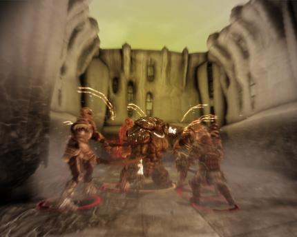 Das Beben des Golems setzt die komplette Brutkompanie kurze Zeit außer Gefecht. 