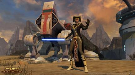 Die Jedi-Botschafterin verlässt sich bei ihrer Spezialmission für die Republik ganz auf ihre Machtkräfte: HD-Screenshots zu Star Wars: The Old Republic.