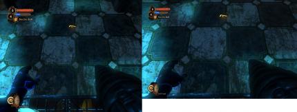 Das Problem im Bild: Die Widescreen-Version von Bioshock 2 ist 'beschnitten'.