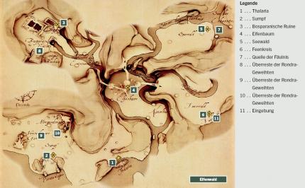 Drakensang: Am Fluss der Zeit: Karte - Elfenwald