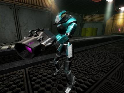 Ebenfalls ein Produkt der Open-Source-Gemeinde: Alien Arena 2009. Um unter Linux zu spielen ist auch hier kein Emulator notwenig. 