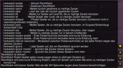 RankWatch für World of Warcraft.