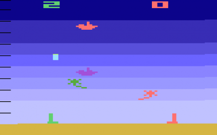 Das Spiel Air Sea Battle war einer der Titel, die für den Atari 2600 auf den Markt gebracht wurden.