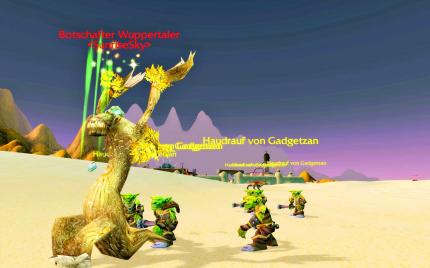 Wer sich in Gadgetzan mit gegnerischen Spielern anlegt, wird die Wachen so lange nicht los, bis er im Staub liegt.