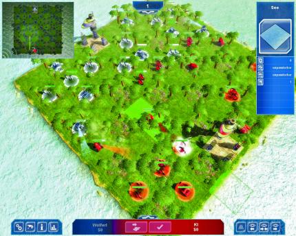 Bei diesem nicht in der Kampagne enthaltenen Zusatz-Spielfeld sind die Einheiten zu Beginn wie bei einer traditionellen Schachpartie angeordnet.