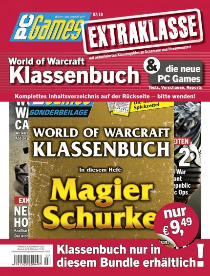 Das 132 Seiten starke Klassenbuch Magier/Schurke ist nur in Kombination mit PC Games 07/10 erhältlich.