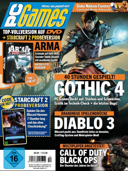 Die neue PC Games 10/10 bietet wieder über 140 Seiten Lesestoff.