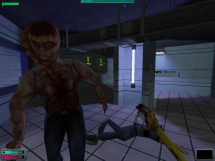Ein Hybrid lässt grüßen: Diese und andere scheußliche Kreaturen aus System Shock 2 wollen dem Spieler ans Leder. 