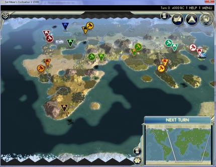 Civilization 5-Mod: True Start Location Earth-Mod